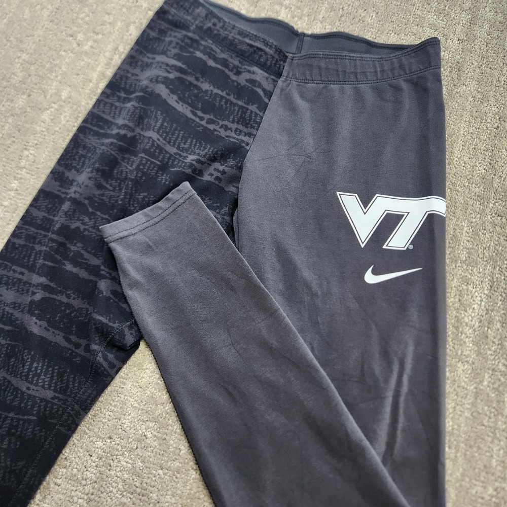 Virginia Tech Hokies Pants Women Medium Nike Leggings NCCA Training Athleisure